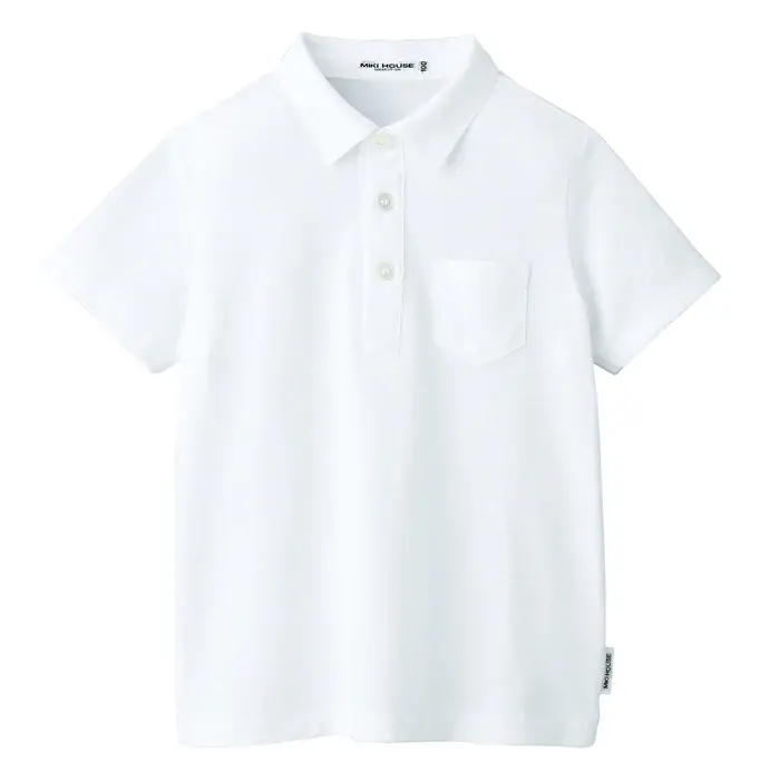 POLO BLANC À MANCHES COURTES