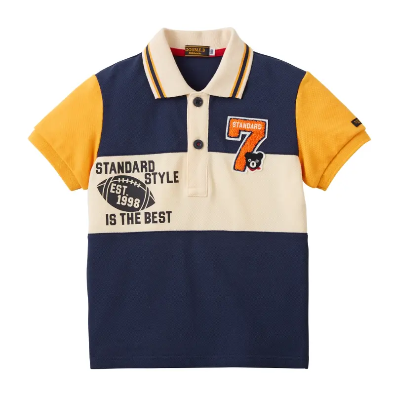 POLO DOUBLE B MANCHES JAUNES