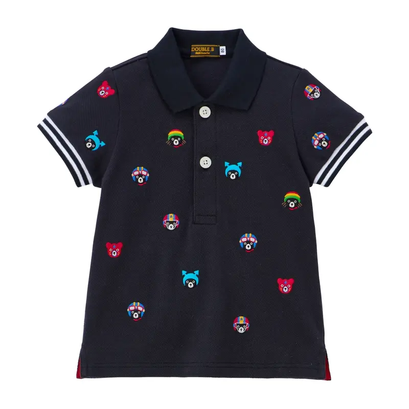 POLO NOIR BRODERIES DOUBLE B