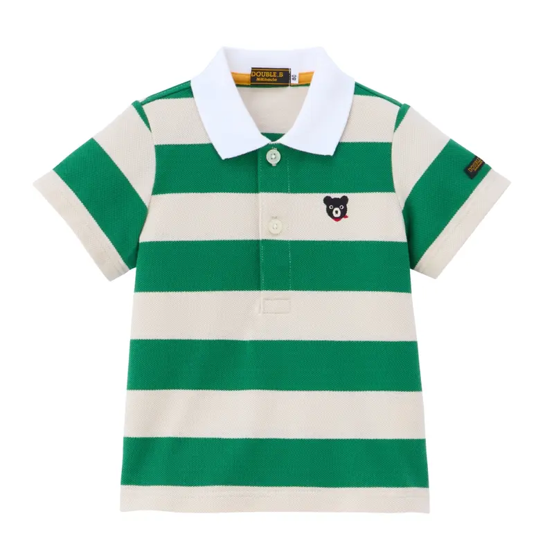 POLO RAYURES VERTES DOUBLE B