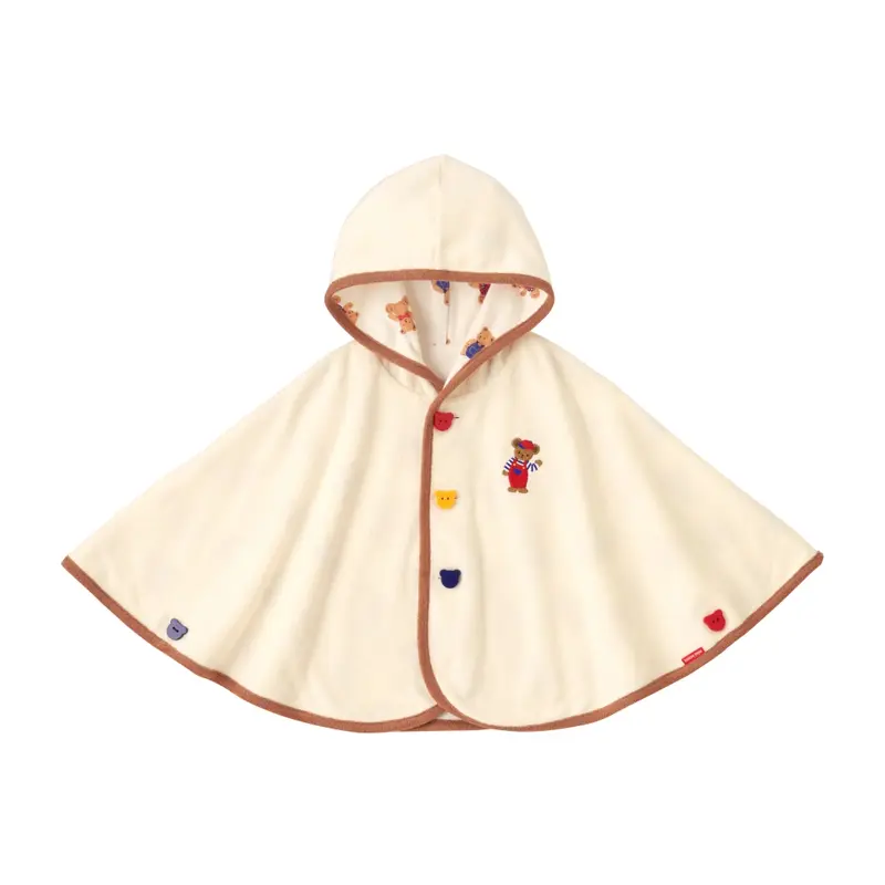 PONCHO BEIGE COTON