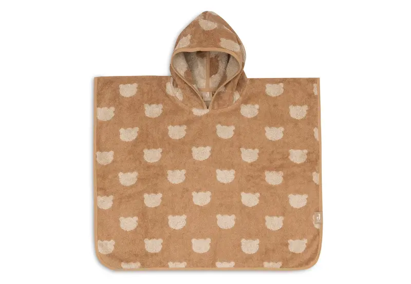 Poncho de bain éponge jacquard reversible teddy bear - JOLLEIN