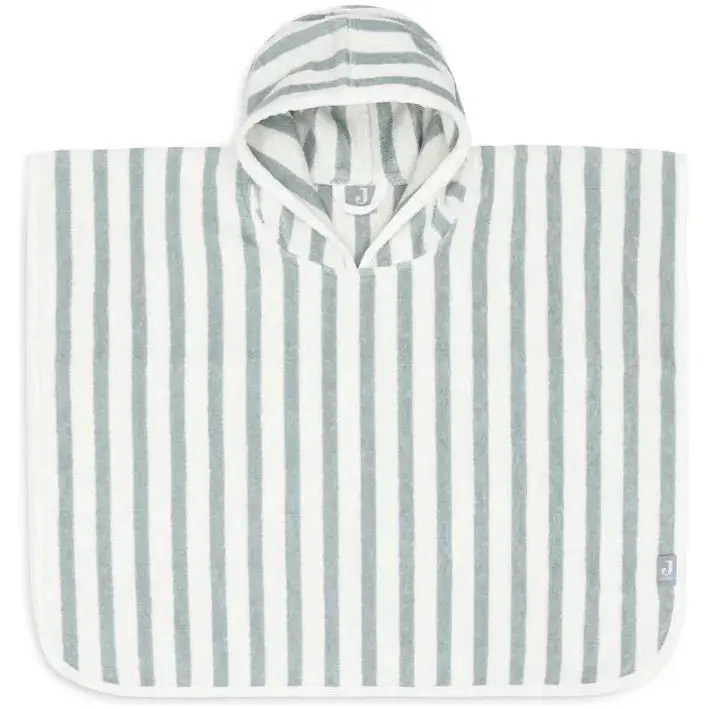 Poncho de bain rayé sea green