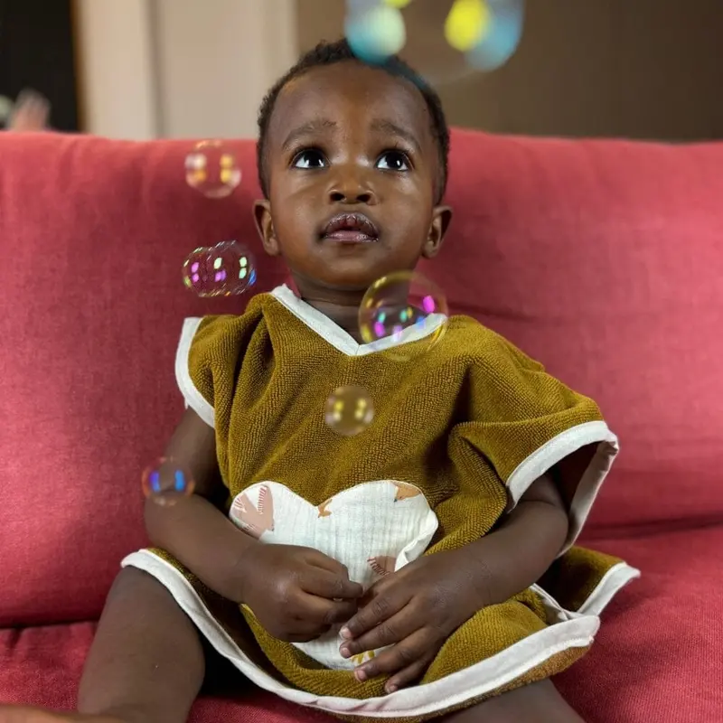 Poncho mixte bébé de bain et plage  - Swift