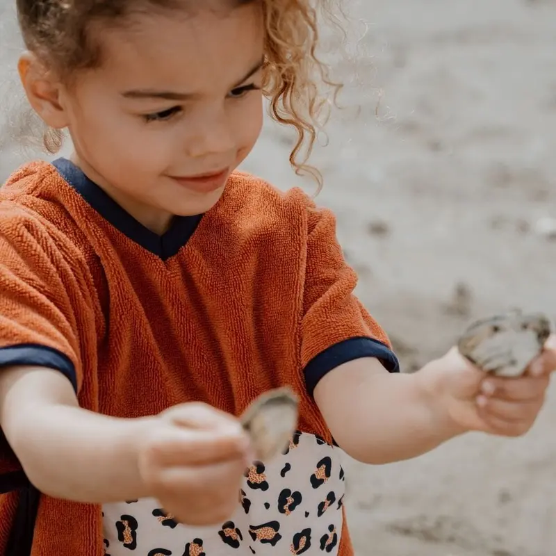 Poncho plage et bain bébé léopard - Baker