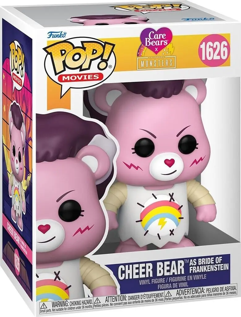 Pop Bisounours x Universal Monsters – Cheer Bear as Bride of Frankenstein #1626