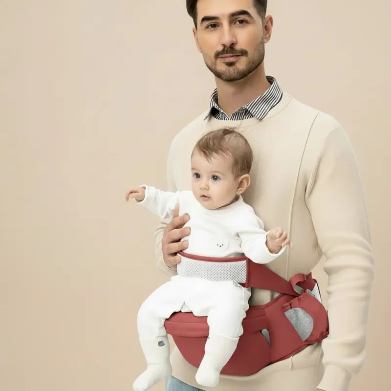 Porte-bébé assis coton — Sangles rembourrées jusqu'à 20 kg