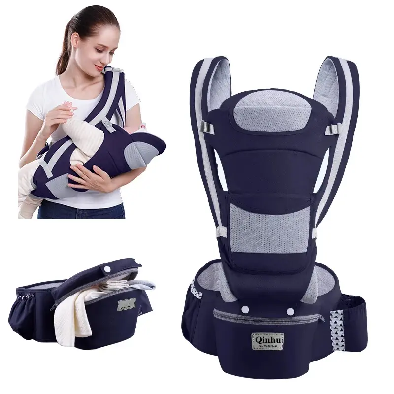 Porte-bébé ergonomique nouveau-né sac à dos - siège hanches face avant kangourou écharpe voyage