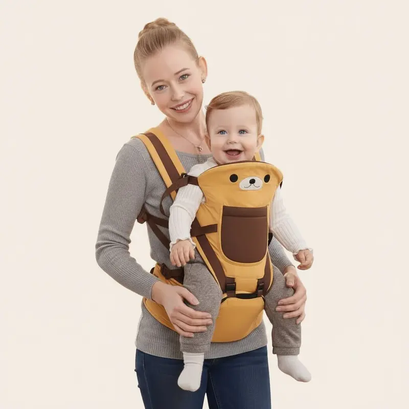 Porte bebe Siege Hanche Motifs Animaux — Hipseat Multiposition, 0-24 kg