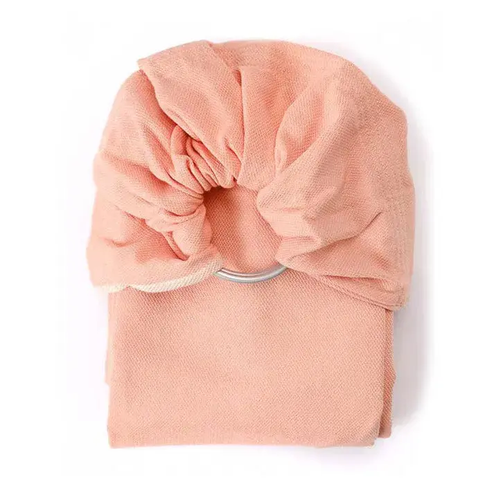 Porte-bébé Sling Sergé Brisé Néobulle - Rose Abélia