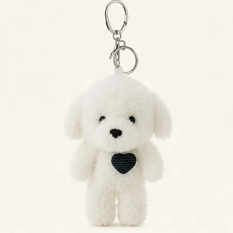 Porte Clé Chien Peluche