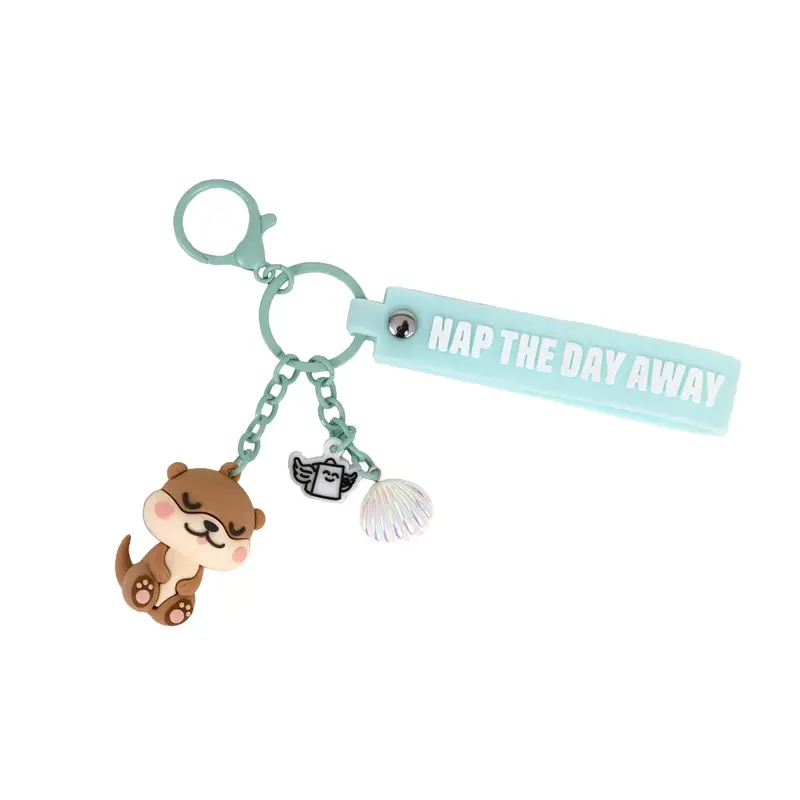 Porte-clés avec charms Lazy loutre Nap the day away - MR. WONDERFUL