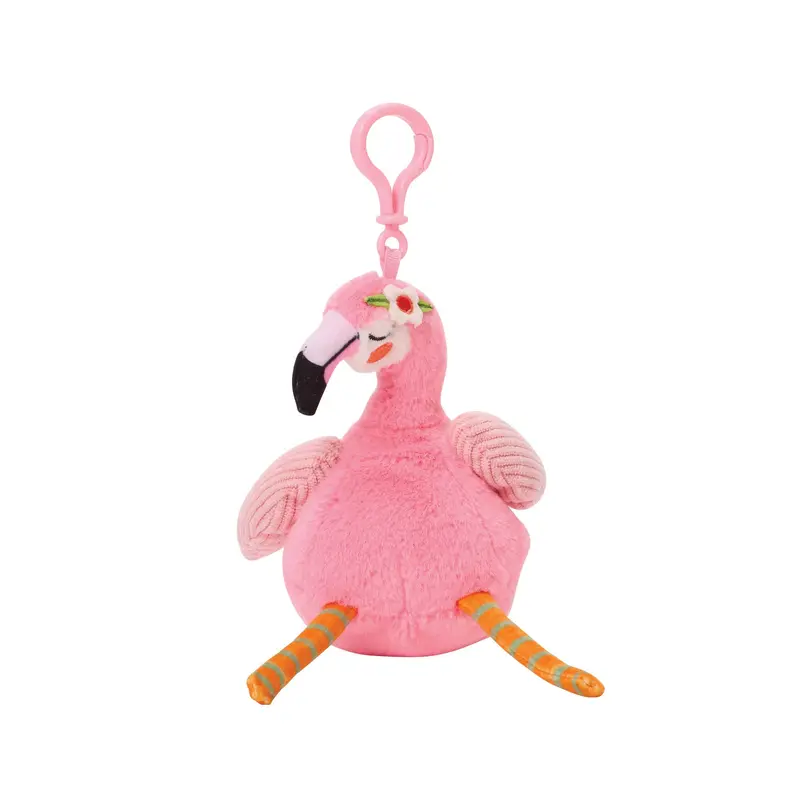 Porte-clés peluche Fifi le flamant rose - Allen Designs