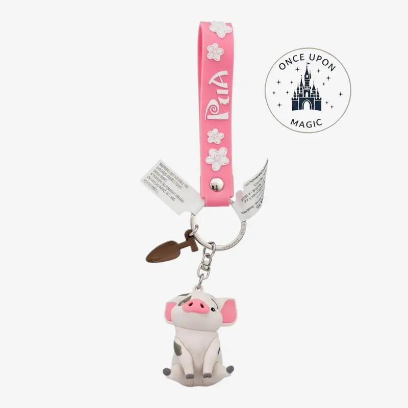 Porte-Clés Silicone Pua & Charm Pagaïe Vaiana Disney — Disneyland Paris
