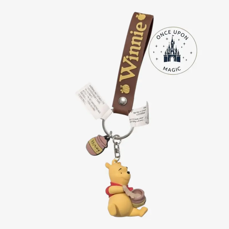 Porte-Clés Silicone Winnie l’Ourson & Pot de Miel Disney — Disneyland Paris