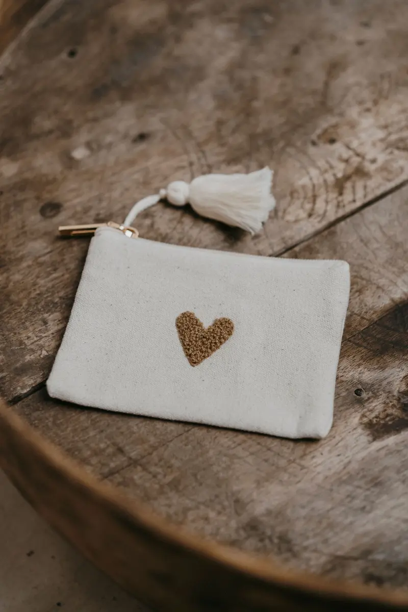 Porte-monnaie Love – Beige