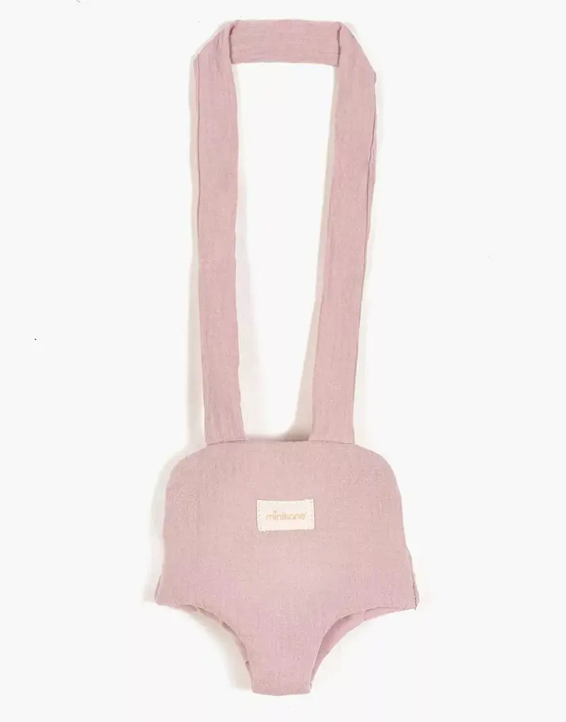 Porte poupée en gaze de coton rose orchidée - MINIKANE