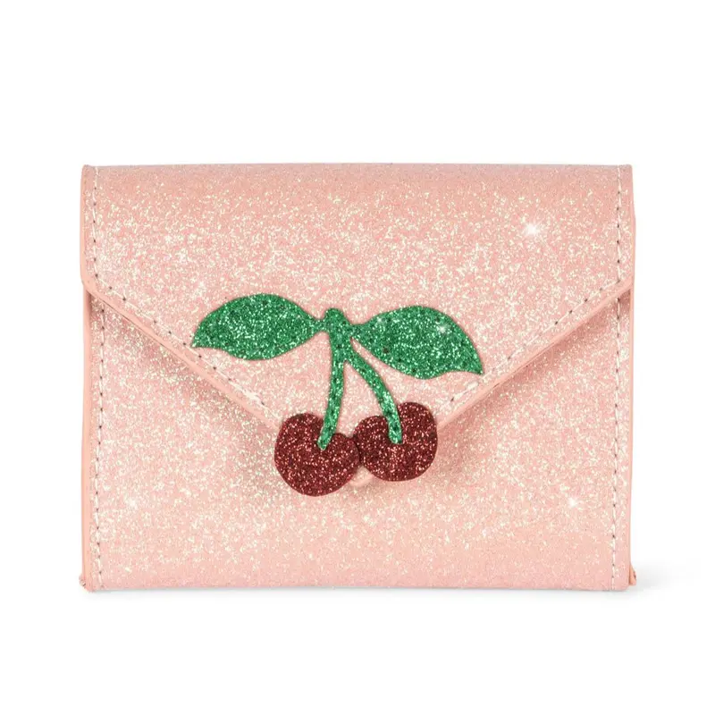 Portefeuille Lettre D'amour Rose À Paillettes