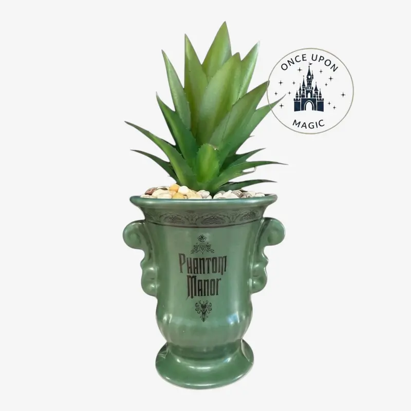 Pot Décoratif Phantom Manor avec Succulente Artificielle – Disneyland Paris