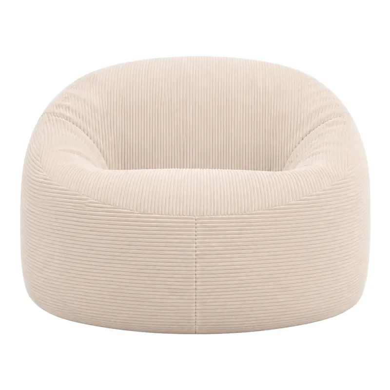 Pouf déhoussable Velours Côtelé Épais - 100 cm