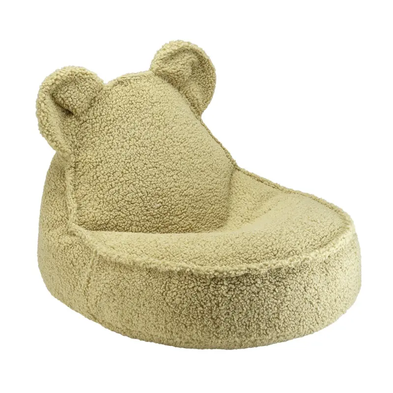 Pouf Ours Molletonné - Matcha