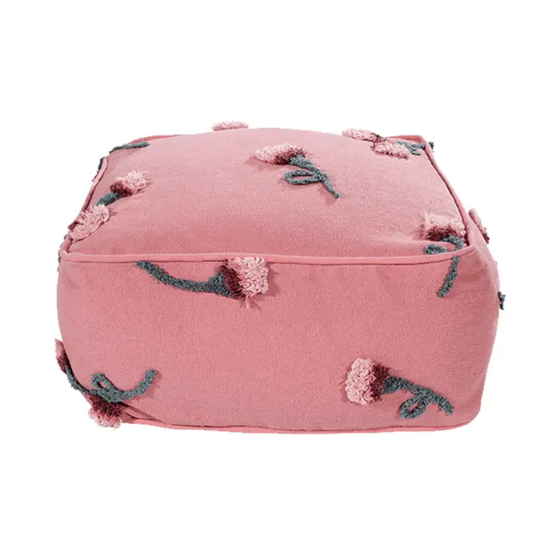 Pouf Rose Cendrée Du Jardin Anglais