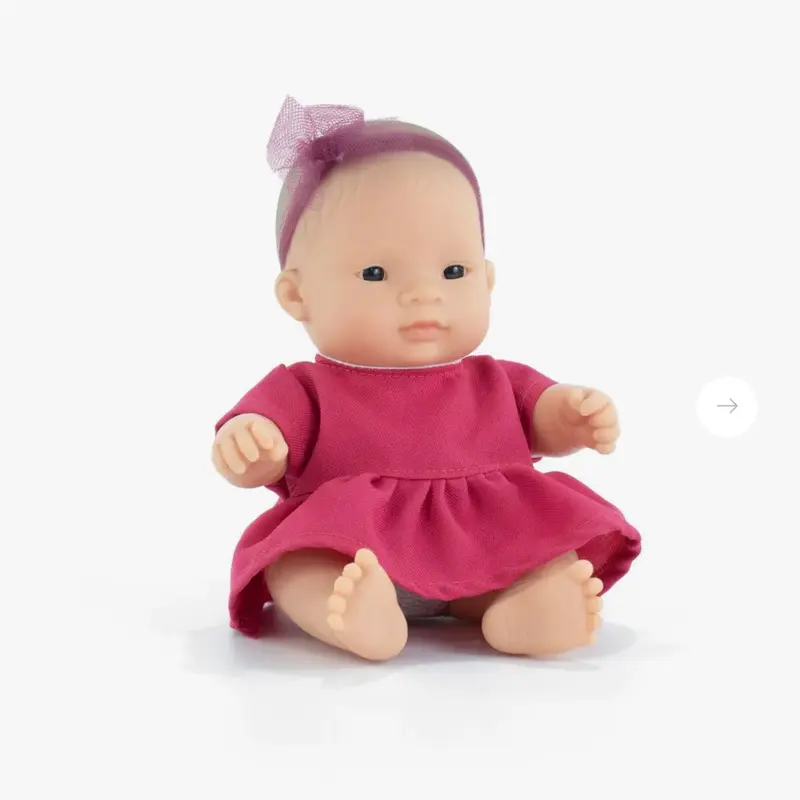 Poupée bébé asiatique fille 21cm - Miniland