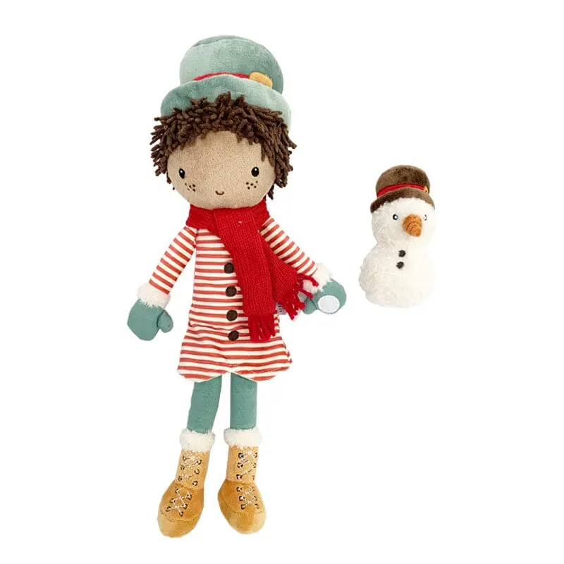 Poupée de Noël avec bonhomme de neige Jake - LITTLE DUTCH