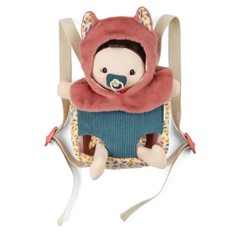 poupee en tissu et porte bebe jeanne - LILLIPUTIENS