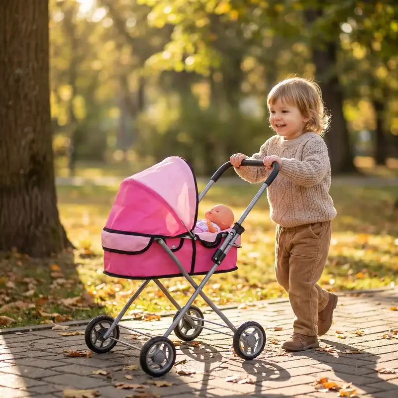 Poussette bébé jouet | Landau Réaliste