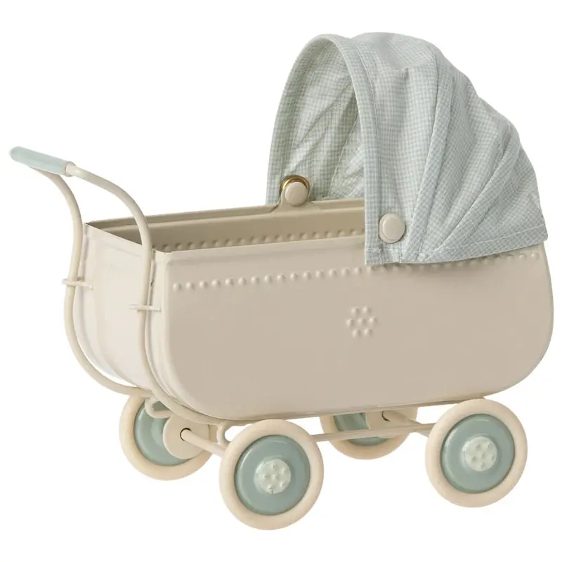 Poussette Micro Pour Souris Maileg - Bleue