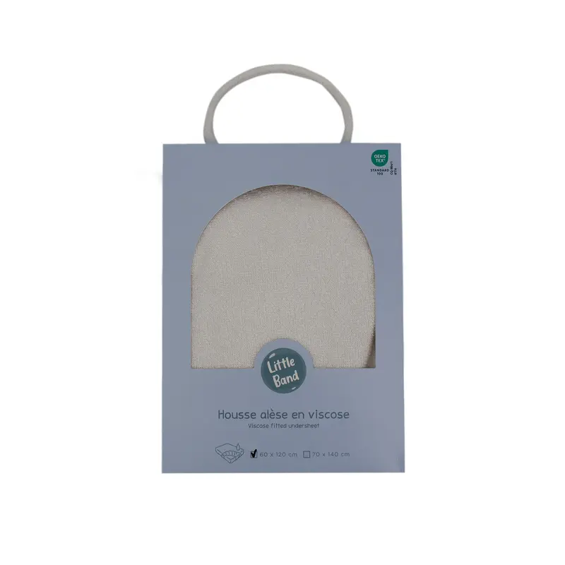 Protection matelas bébé 70x140 cm en Viscose Bambou Blanc