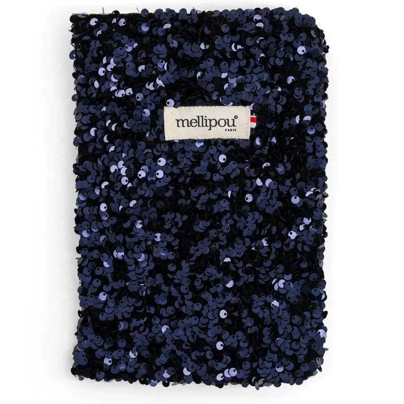 Protège carnet de santé bleu pailleté - Roland