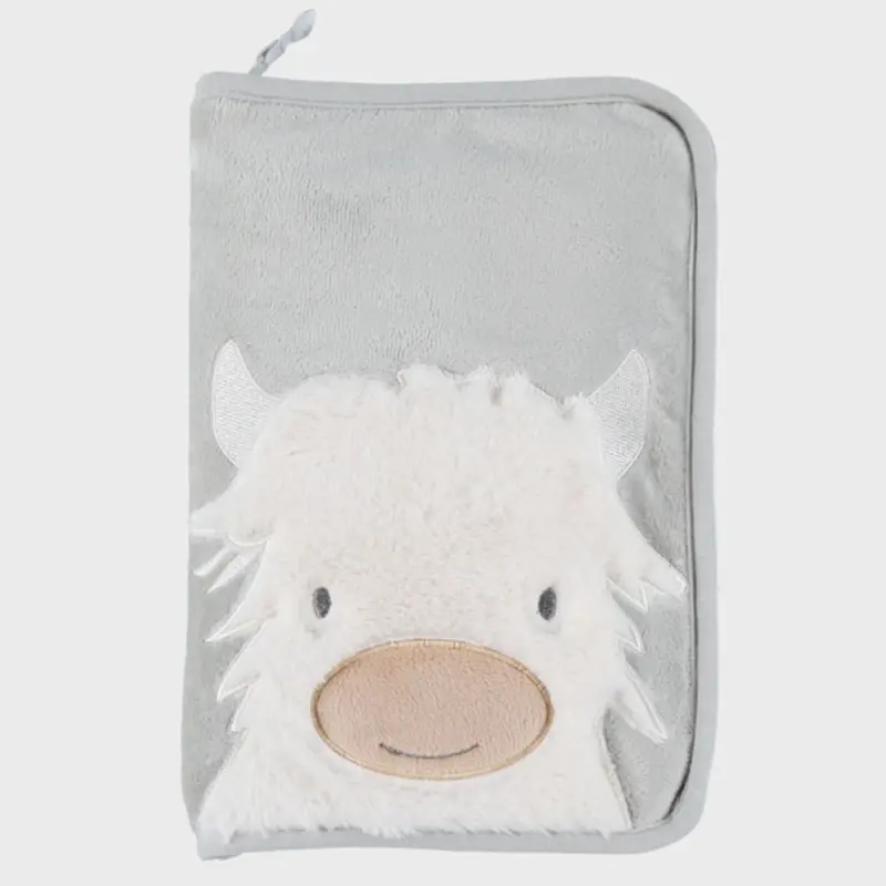 Protège carnet de santé fausse fourrure verte - Fluffy