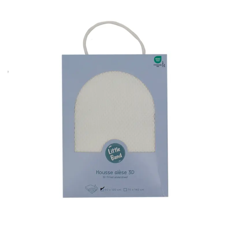Protège matelas bébé 60x120 cm tissu 3D alvéolé imperméabilisé