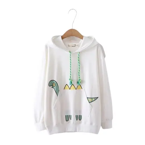 Pull Dinosaure <br> Adulte Blanc