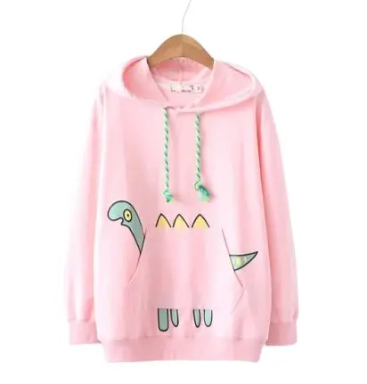Pull Dinosaure <br> Femme Rose