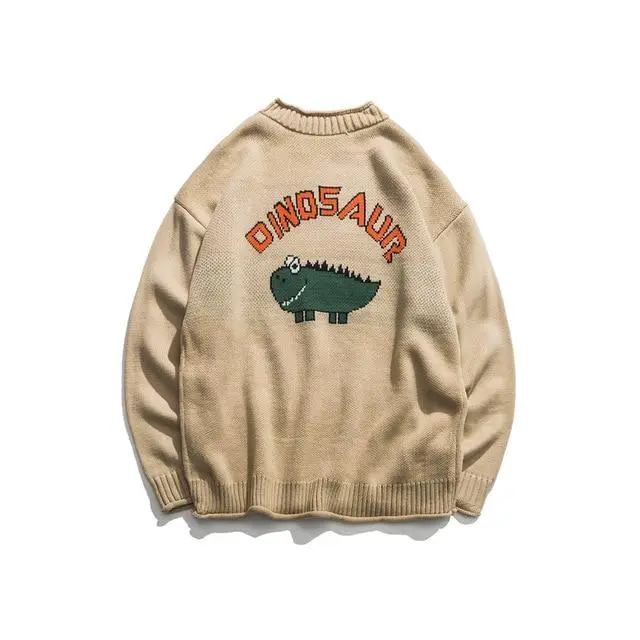 Pull Dinosaures <br> Adulte Blanc