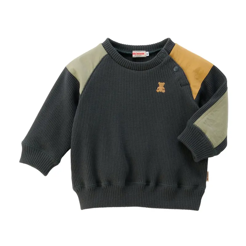 PULL TRICOLORE OURSON EN COTON