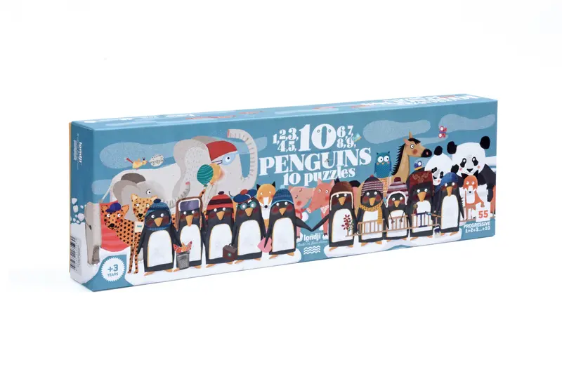 Puzzle « 10 pingouins »