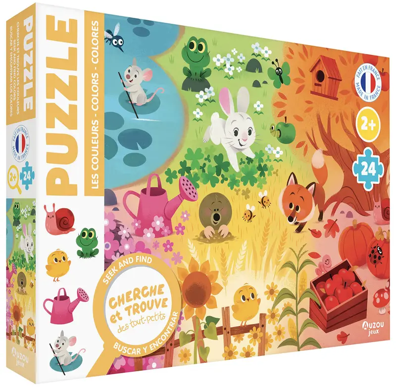 Puzzle Cherche et Trouve des tout-petits – Les couleurs – 24 pièces