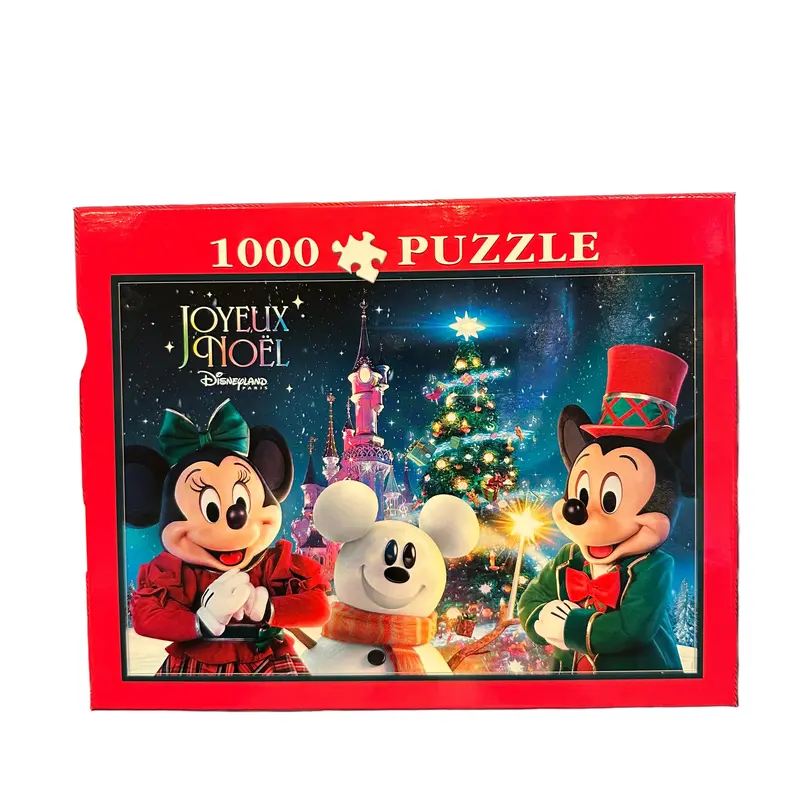 Puzzle de Noël Château et personnages 1000 pièces – Disneyland Paris
