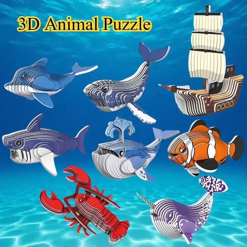 Puzzle Dinosaure 3D en papier