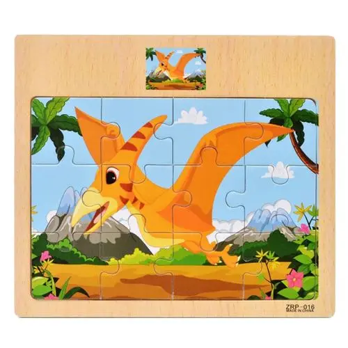 Puzzle Dinosaure <br> Enfant - En Bois