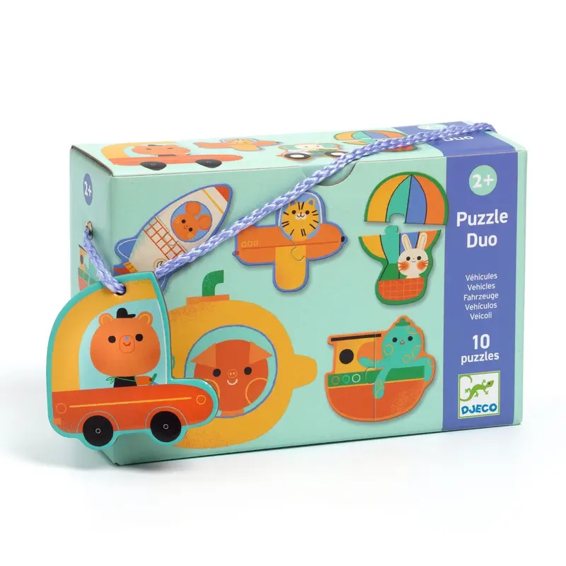 puzzle duo vehicules - DJECO
