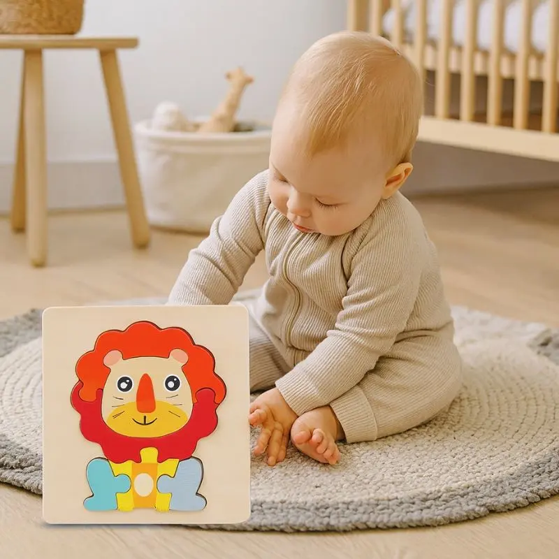 Puzzle en bois animaux