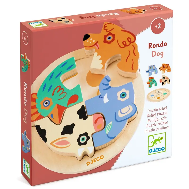 puzzle en bois Rondo Dog - DJECO