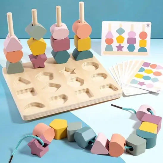 Puzzle encastrement bébé – jouet Montessori éducatif