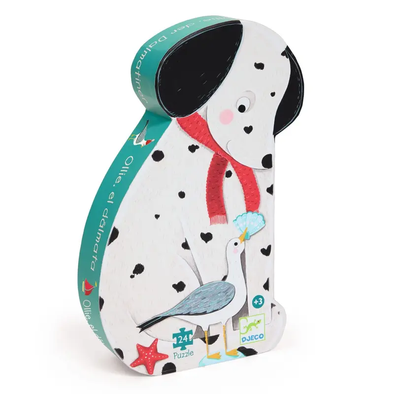 Puzzle silhouette ollie le dalmatien - DJECO