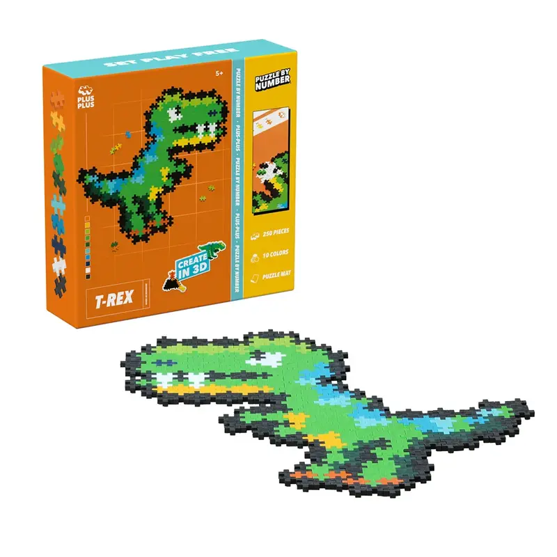 Puzzle T-Rex - 250 pieces - Plus-Plus